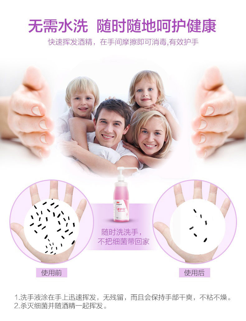 3M愛(ài)護(hù)佳9250S免洗手消毒液圖片5