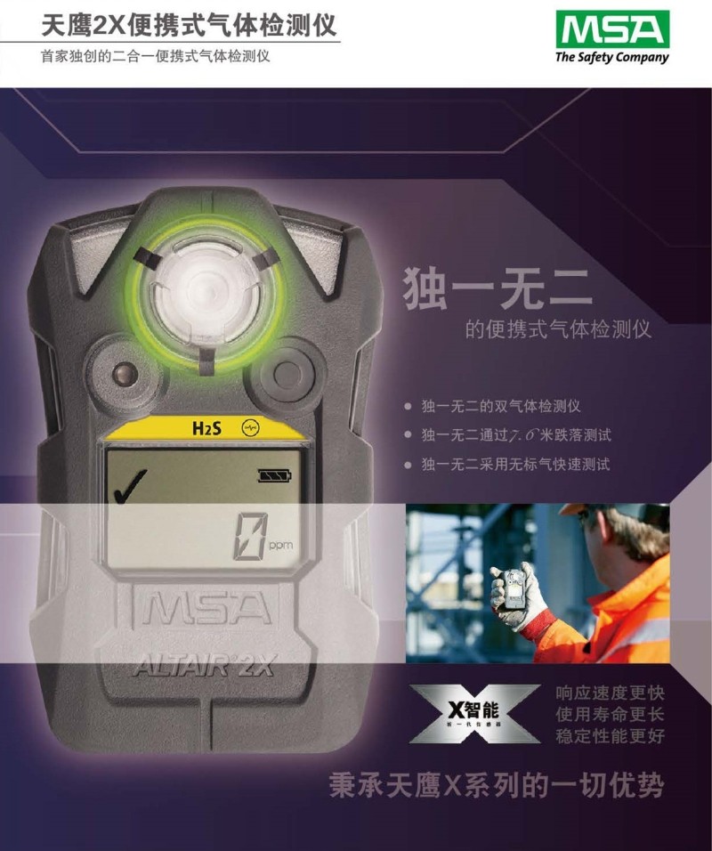 梅思安10161480 (進(jìn)口版）天鷹 2XT雙氣體檢測(cè)儀圖1