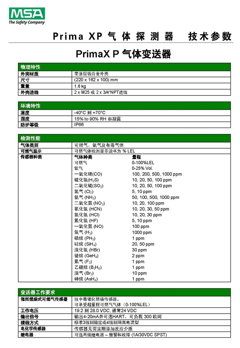 梅思安10112424Prima XP甲烷可燃?xì)怏w探測(cè)器圖片7