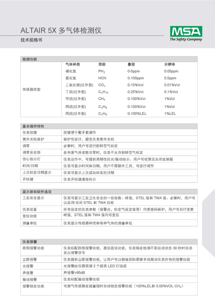 梅思安10176753天鷹5x多種氣體檢測(cè)儀圖片10