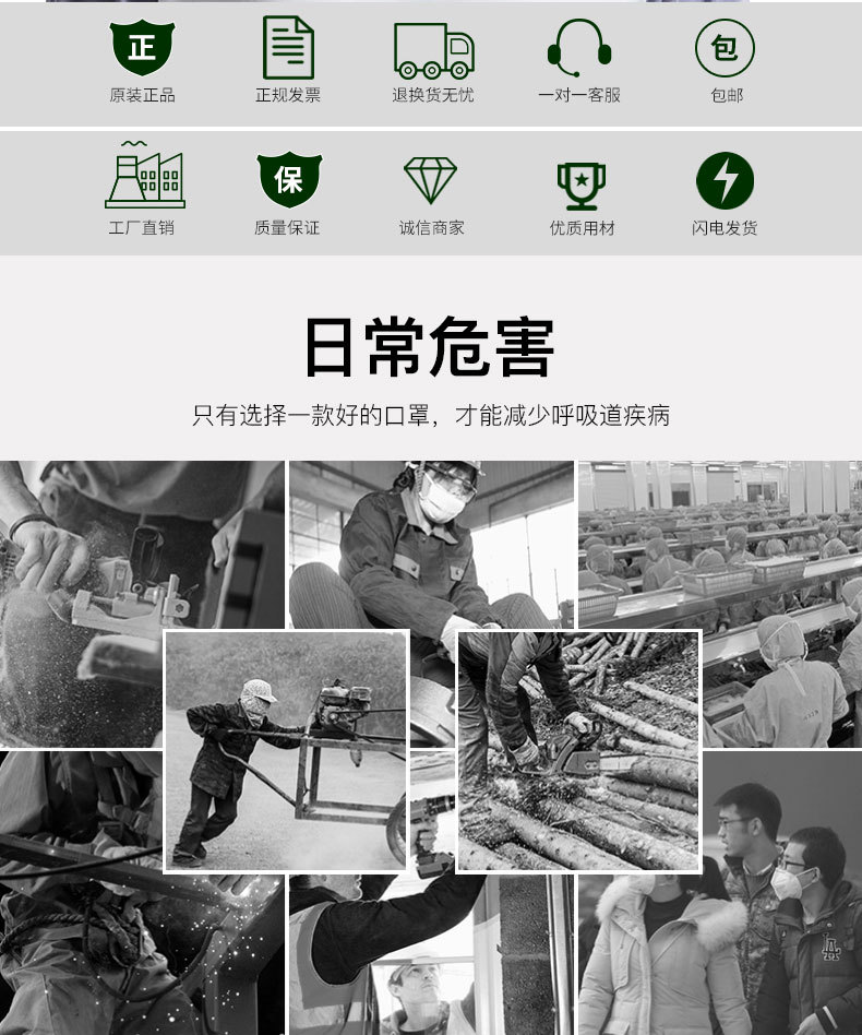 保為康9600過濾式防塵口罩圖片3