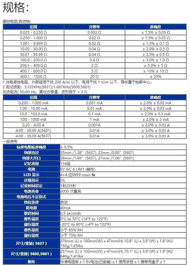 臺(tái)灣泰仕PROVA-5601鉗式接地電阻測試儀圖片2