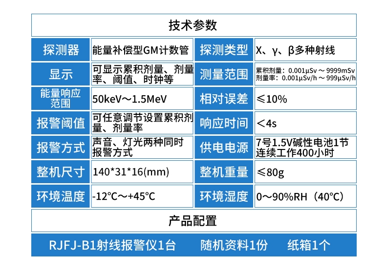 儒佳RJFJ-B1筆式個人輻射劑量報警儀5