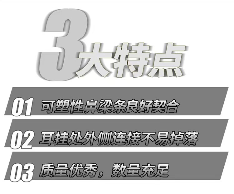 麥迪康2498平面活性炭一次性口罩圖片3