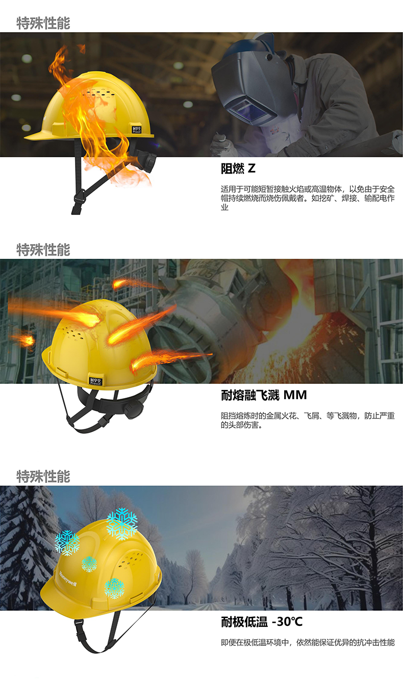Honeywell霍尼韋爾H99PBN103SCN H99pro加強(qiáng)ABS款不帶通風(fēng)孔按鍵款橙色安全帽3